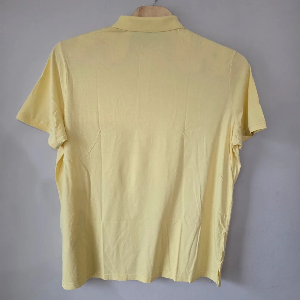 Polo Ralph Lauren Mens XXL Yellow Cotton‎ Short Sleeve Pocket Polo Shirt